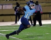 Cedar Grove's Barry Jackson was the big play guy for the Saints in a 30-20 win over WEstlake last weekend. Jackson had a kickoff return and a big pass reception for another touchdown in the win. (Photo by Mark Brock)