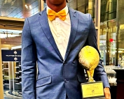 Former Miller Grove receiver/free safety received the Black College Football Hall of Fame Scholar Athlete Award this past June at the Chick-Fil-A College Football Hall of Fame in Atlanta.