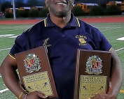 Chamblee Middle School track and football coach Terrance Jett is being honored this weekend at the HBCU Paying It Forward Gala in Houston, TX. (Photo by Mark Brock)