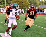 Arabia Mountain senior quarterback leads the Rams into the third ever meeting against the Lakeside Vikings on Thursday (tonight) at Godfrey Stadium. (Photo by Mark Brock)