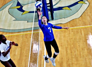 Chamblee's Natalie Tsai and the Lady Bulldogs are making a 13th consecutive trip to the state playoffs. Tsai has gone over the 2,000 assists and 500 aces plateau this season. (Photo by Mark Brock)