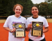 Named Most Valuable Players in the 2024 DCSD Senior All-Star Softball Classic were Chamblee's Rachel Axelson (left) and Decatur's Rossalia Iglesias-Lopez (right).