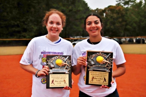 Named Most Valuable Players in the 2024 DCSD Senior All-Star Softball Classic were Chamblee's Rachel Axelson (left) and Decatur's Rossalia Iglesias-Lopez (right). 