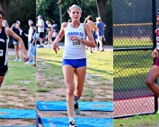 DeKalb County had three runners capture Top 10 finishes in their respective state meets including (from l-r) Dunwoody's Alex Loffredio (3rd, 5A boys), Chamblee's Talley Pendleton (6th, Class 5A girls) and Tucker's Abdeleselam Kerebo (9th, Class 4A Boys). (Photos by Mark Brock)