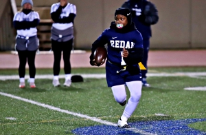 Redan's Londyn Felder ran for over 100 yards, three touchdowns and passed for 160 yards as Redan's fourth quarter rally came up one point shy on the road at Long County. (Photo by Mark Brock)